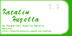 katalin huzella business card